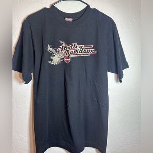 Harley Davidson Motorcycles Men’s Detroit Michigan Black Tee Shirt Sz L 2007